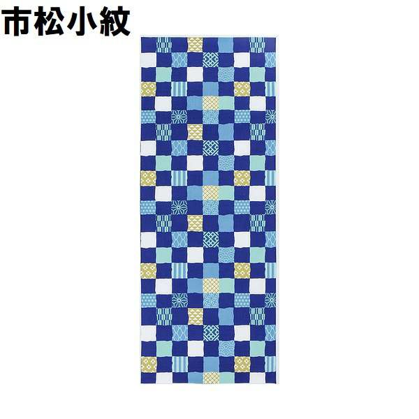 イキトイロ 日本 手拭い 【彩薔薇 百合華 市松小紋】 日本製　てぬぐい