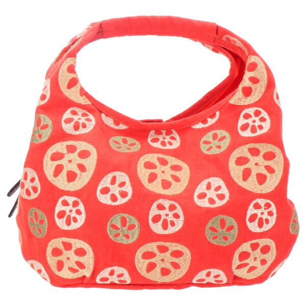 ｌｉｎｋミニラウンドバッグ　れんこん橙